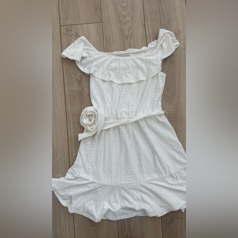 BCBGeneration Cream Eyelet Blouse